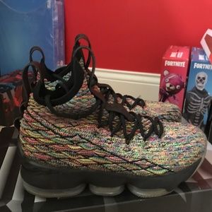 COPY - LeBron 15 black Fruity pebbles youth size